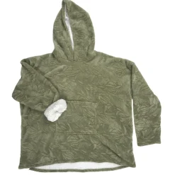 Bluza ocieplana z kapturem/snuddie zielona