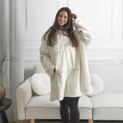 Bluza pluszowa beżowa / snuddie