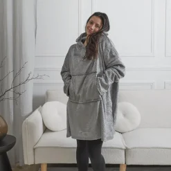 Bluza pluszowa szara / snuddie