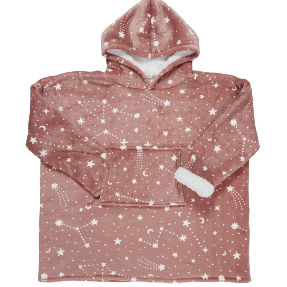 Bluza z kapturem Astro 118x83 cm różowa