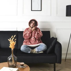 Bluza z kapturem Astro 118x83 cm różowa