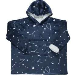 Bluza z kapturem Astro 118x83 cm niebieska