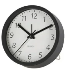 Budzik Quazi czarny 9cm