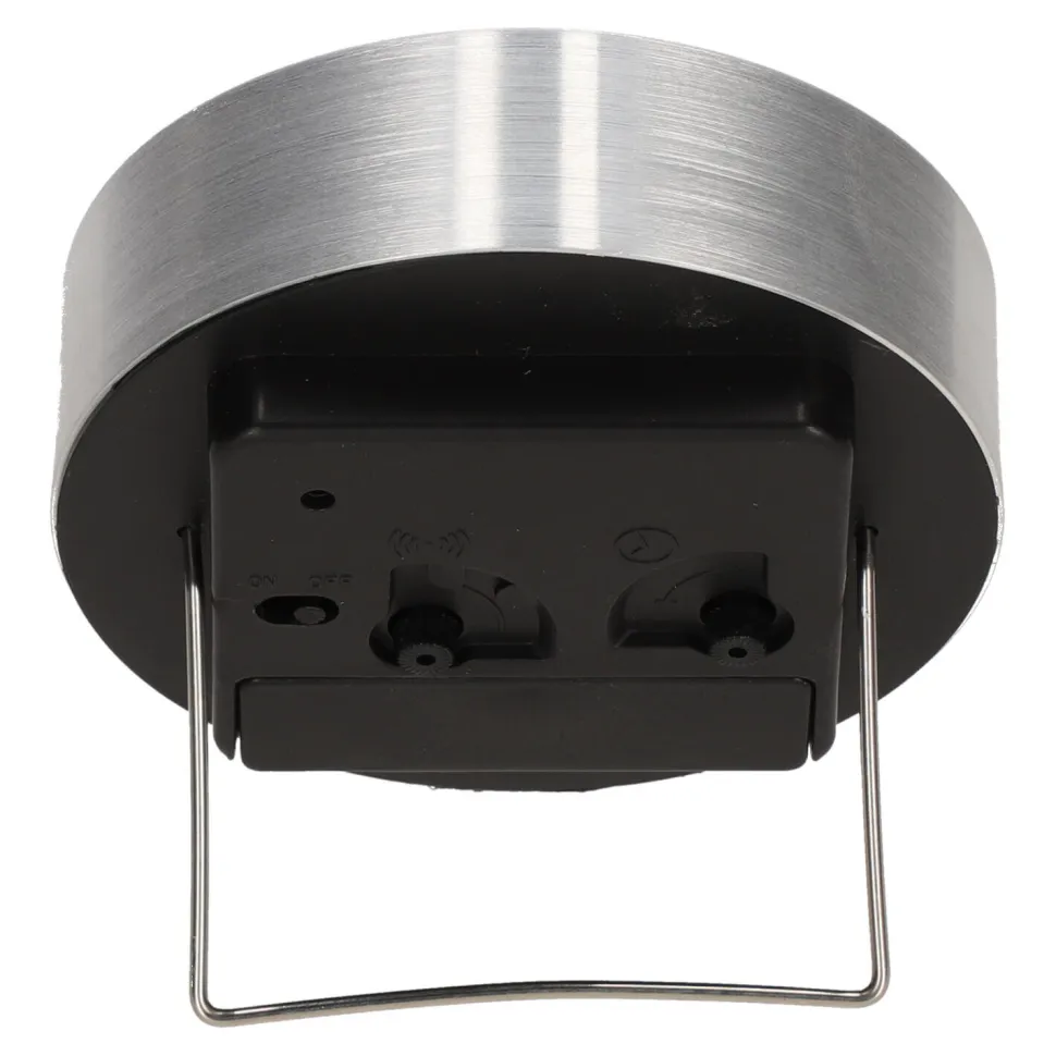 Budzik Quazi srebrny 9cm