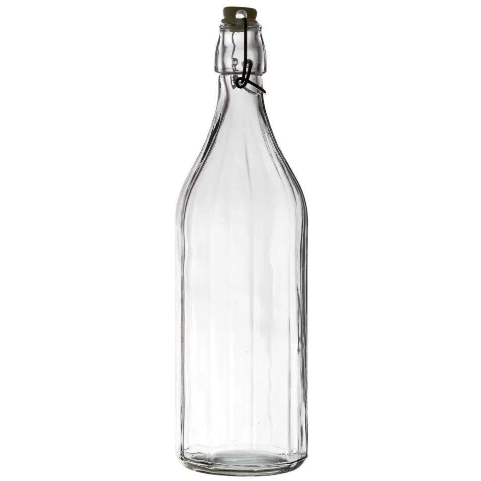 Butelka szklana 1L gładka
