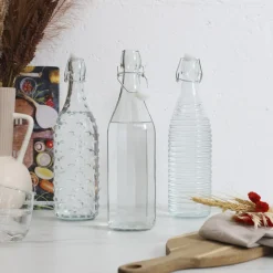 Butelka szklana 1L gładka