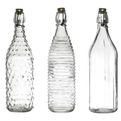 Butelka szklana 1L kropki