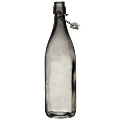 Butleka szklana 1L dymiona gładka