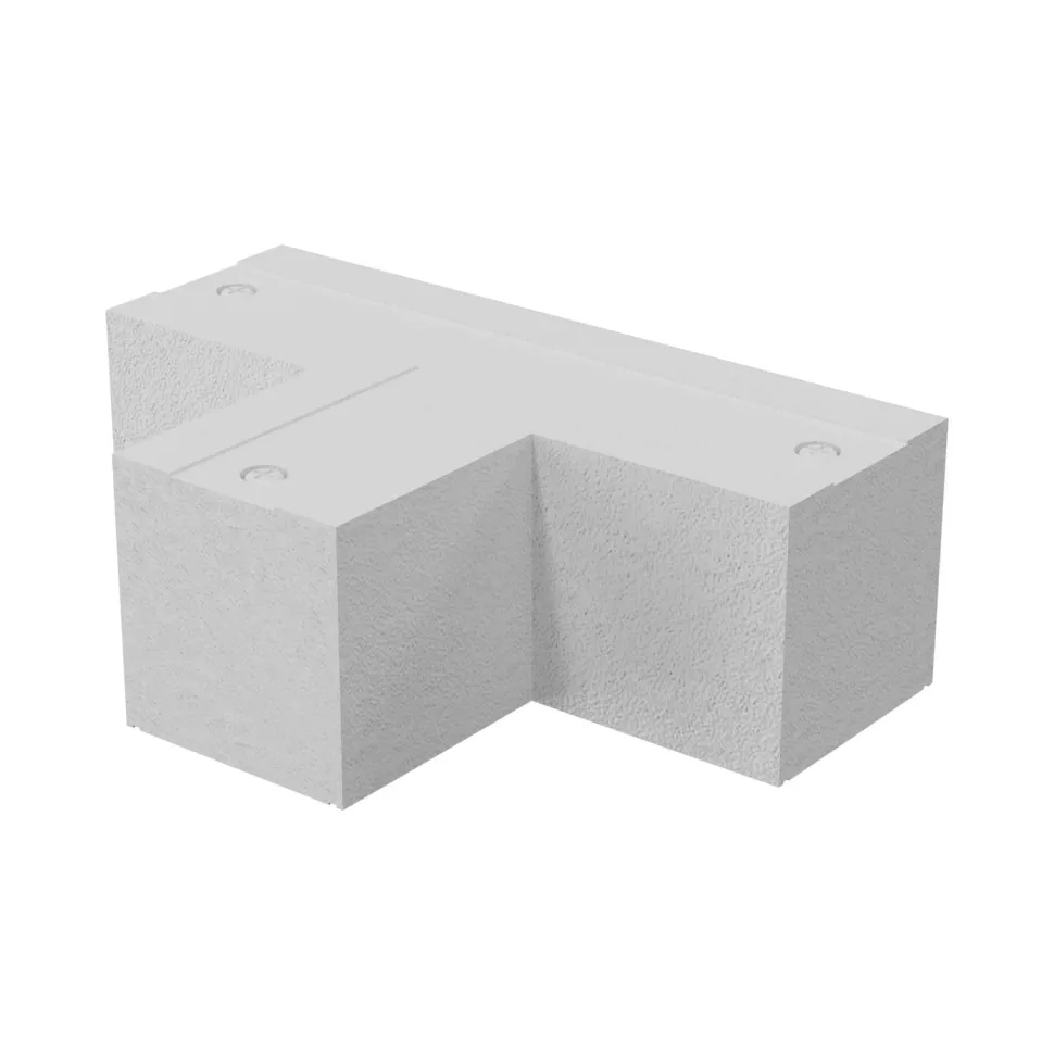 Łącznik zasilający T biały