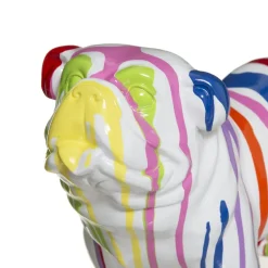 Dekoracja Buldog angielski biały