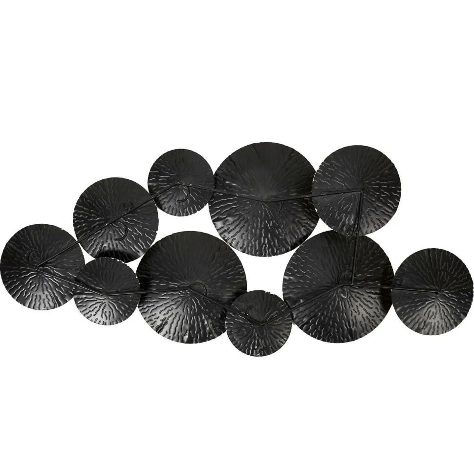 Dekoracja ścienna Anemone złota/ czarna