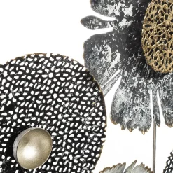 Dekoracja ścienna Flowers II szara