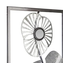 Dekoracja ścienna Flowers szara