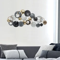 Dekoracja ścienna Lali 90x44cm metalowa