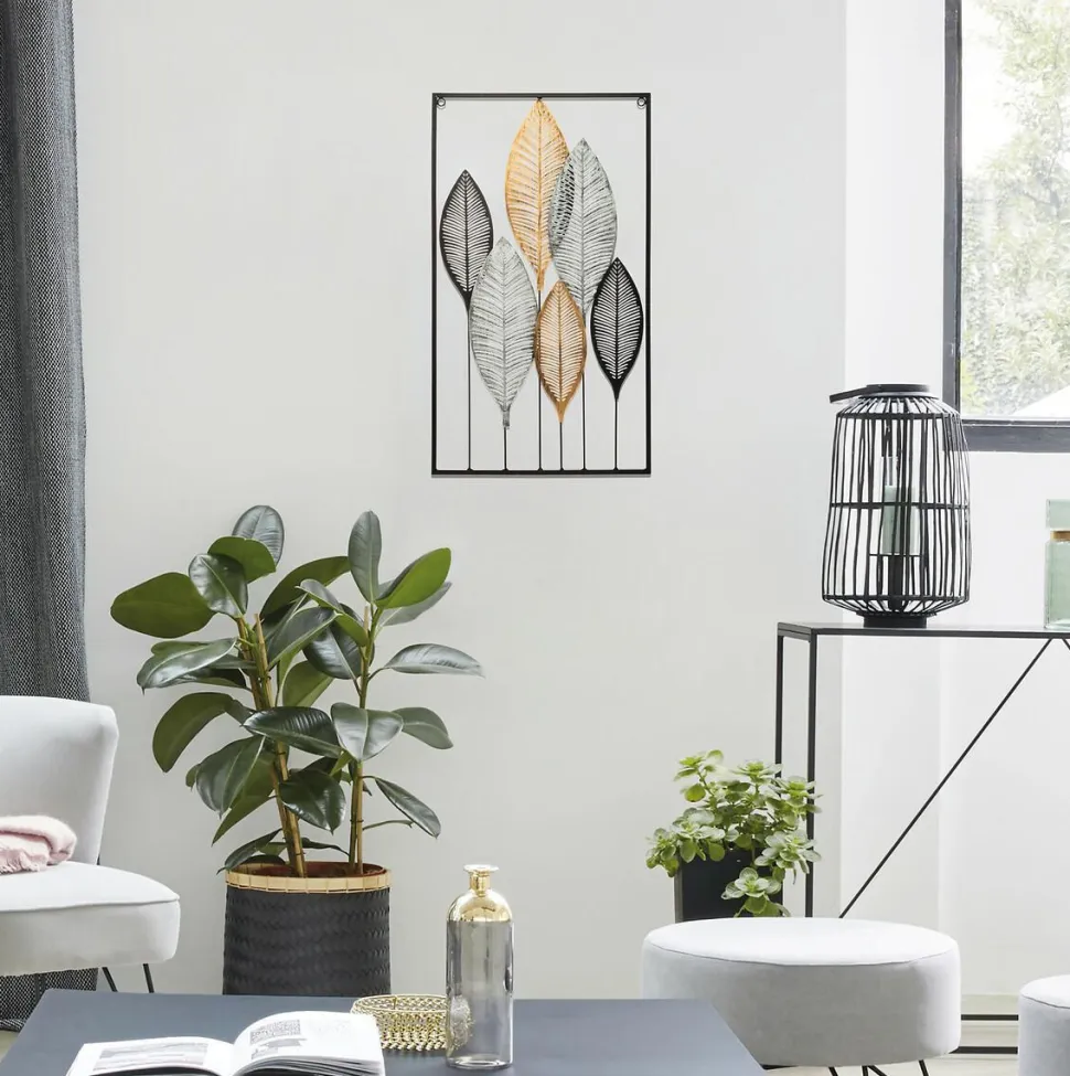 Dekoracja ścienna Leaves 37x65cm