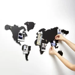 Dekoracja ścienna Mappit czarna