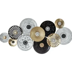 Dekoracja ścienna Met round metalowa