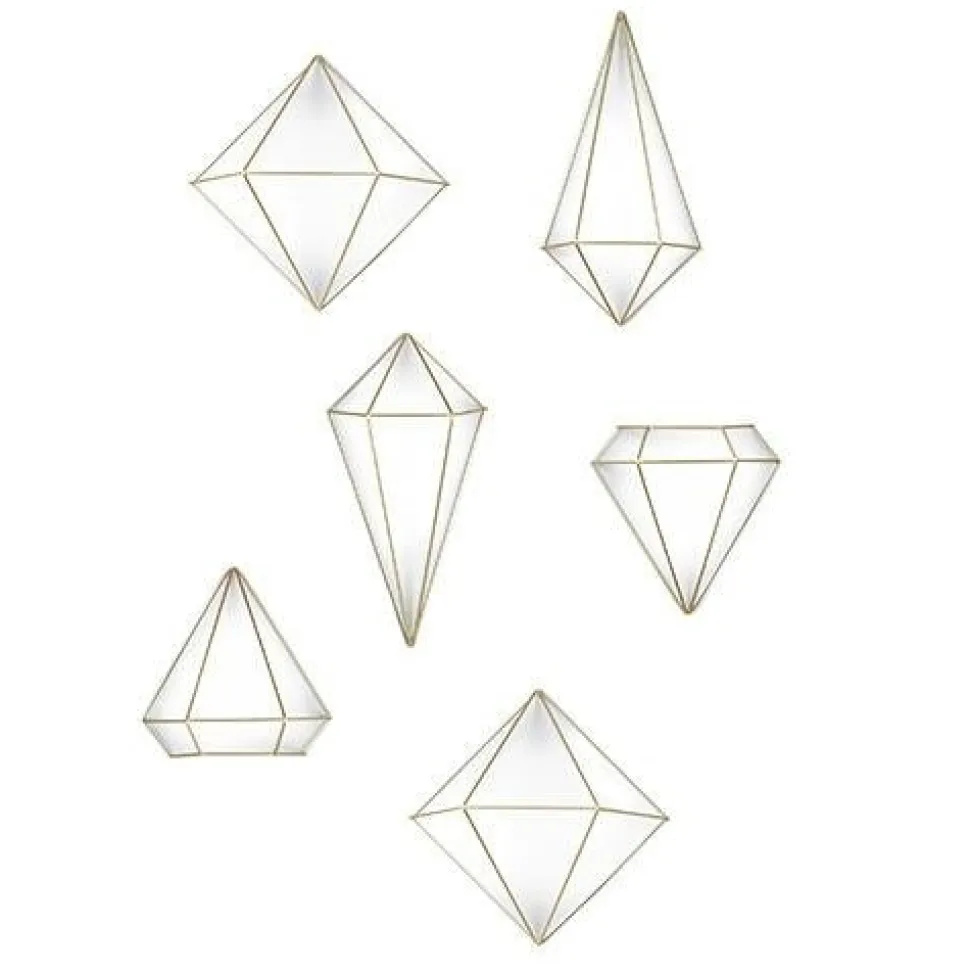 Dekoracja ścienna Prisma Brass