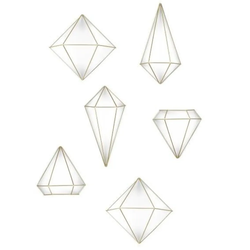 Dekoracja ścienna Prisma Brass