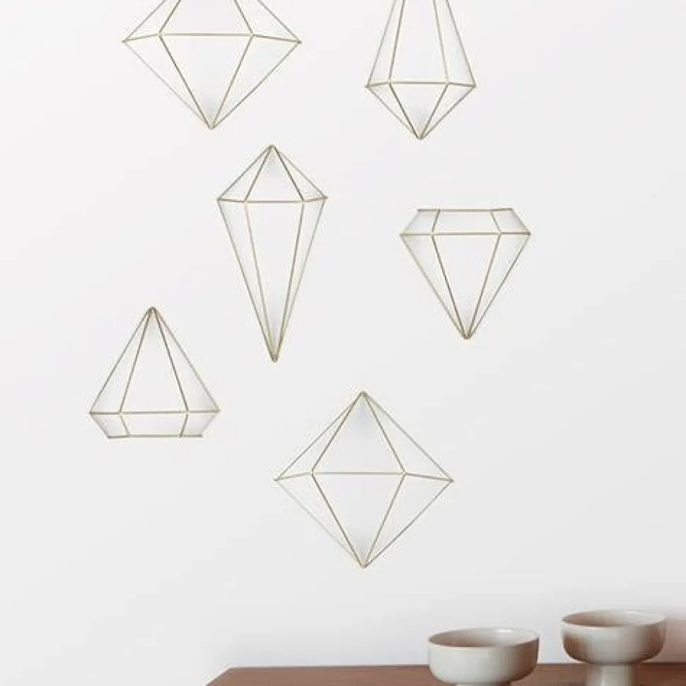 Dekoracja ścienna Prisma Brass