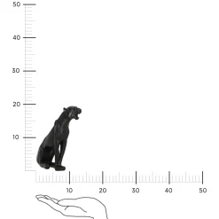 Dekoracja figuralna Lampart czarny