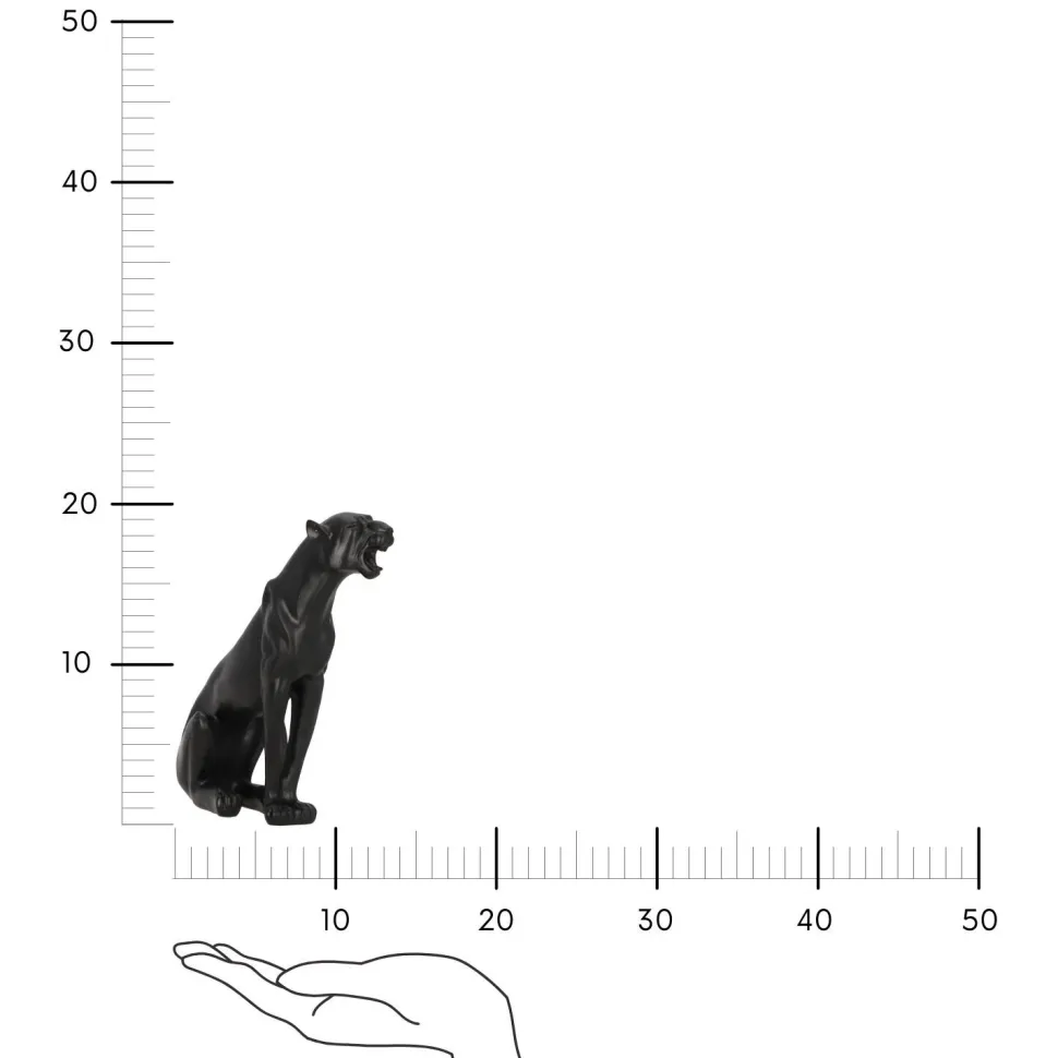 Dekoracja figuralna Lampart czarny