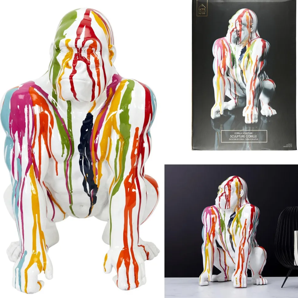 Dekoracja Goryl 46 cm kolorowy