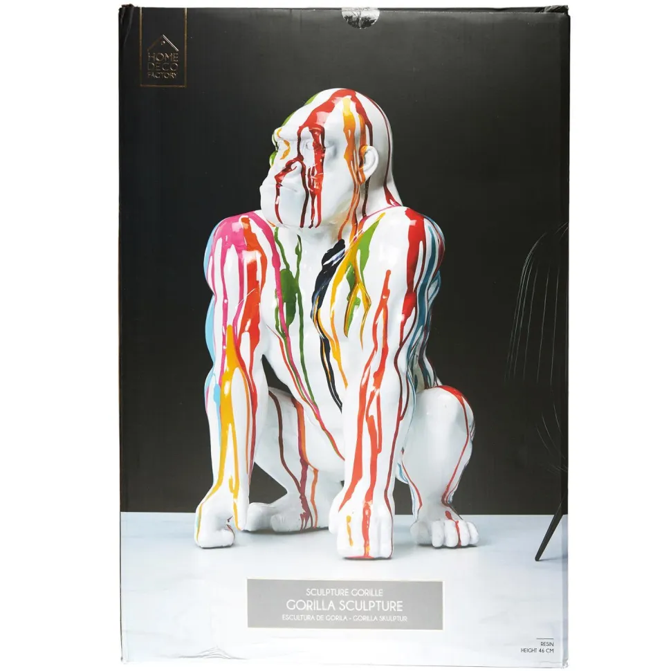 Dekoracja Goryl 46 cm kolorowy