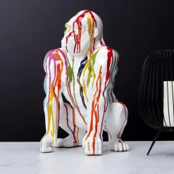 Dekoracja Goryl 46 cm kolorowy