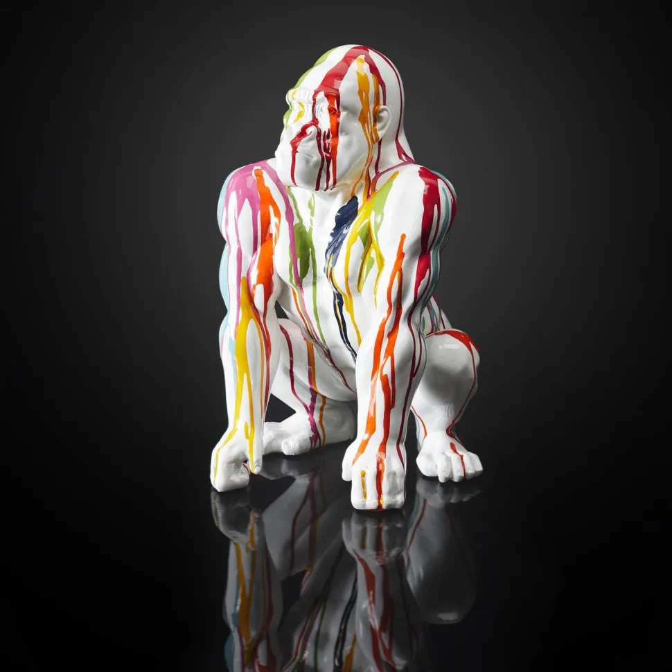 Dekoracja Goryl 46 cm kolorowy