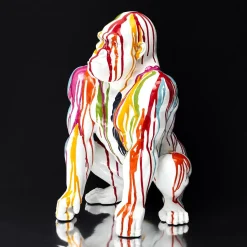 Dekoracja Goryl 46 cm kolorowy