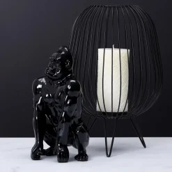 Dekoracja Goryl czarna