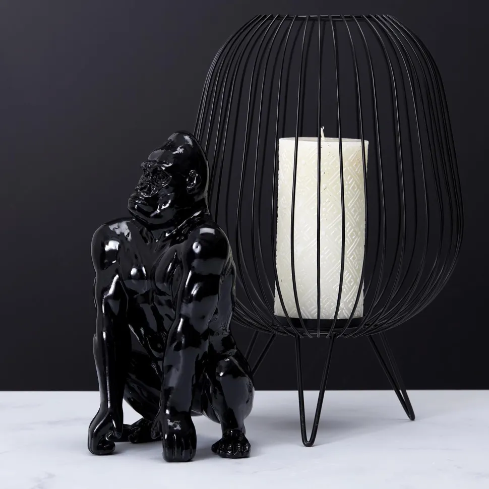 Dekoracja Goryl czarna