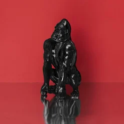 Dekoracja Goryl czarna