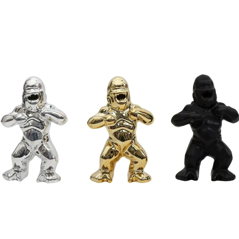 Dekoracja Goryl złoty mini