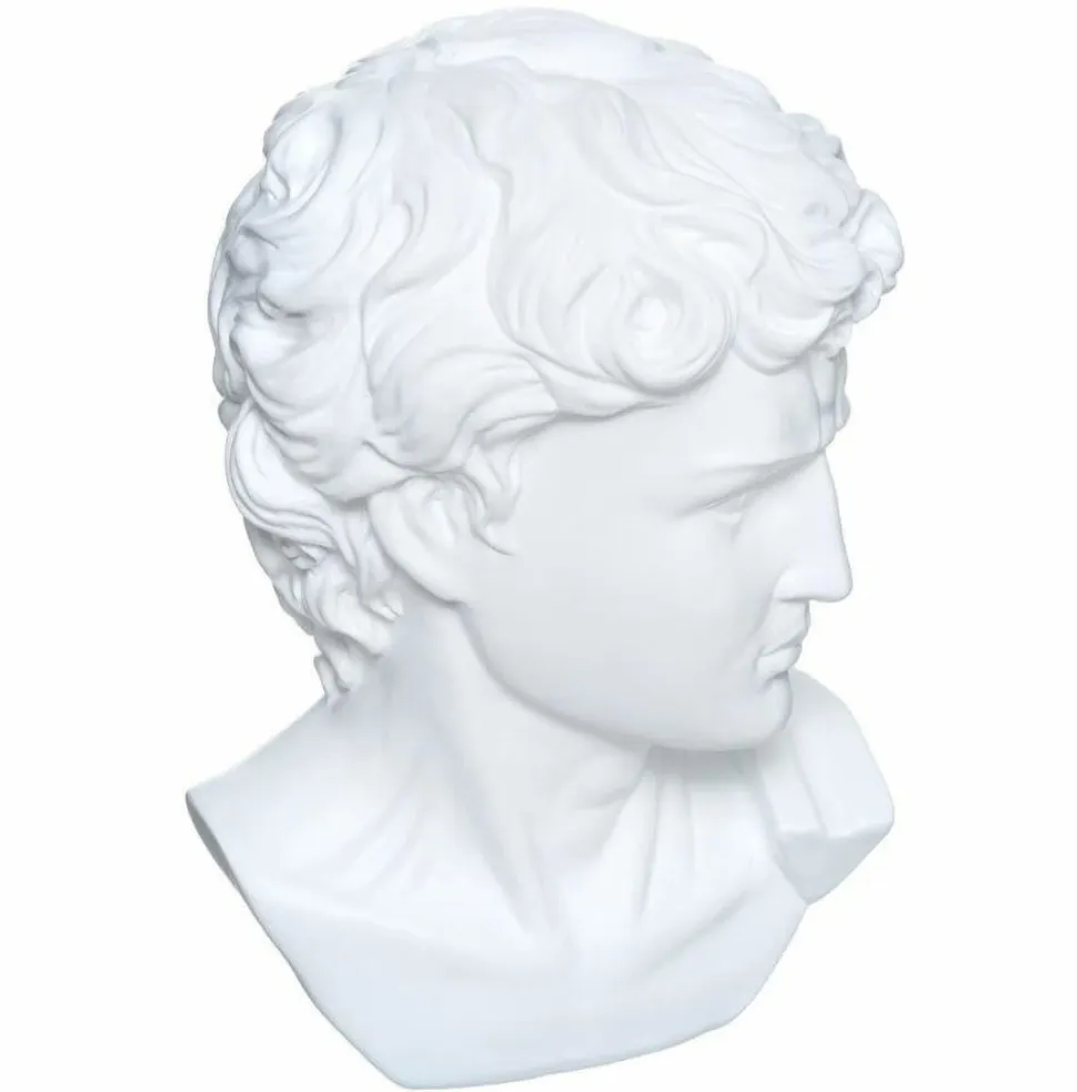 Dekoracja głowa Dawida biała