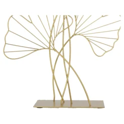 Dekoracja metalowa Ginko złota