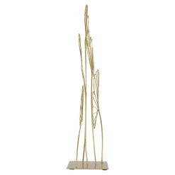 Dekoracja metalowa Ginko złota