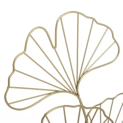 Dekoracja metalowa Ginko złota