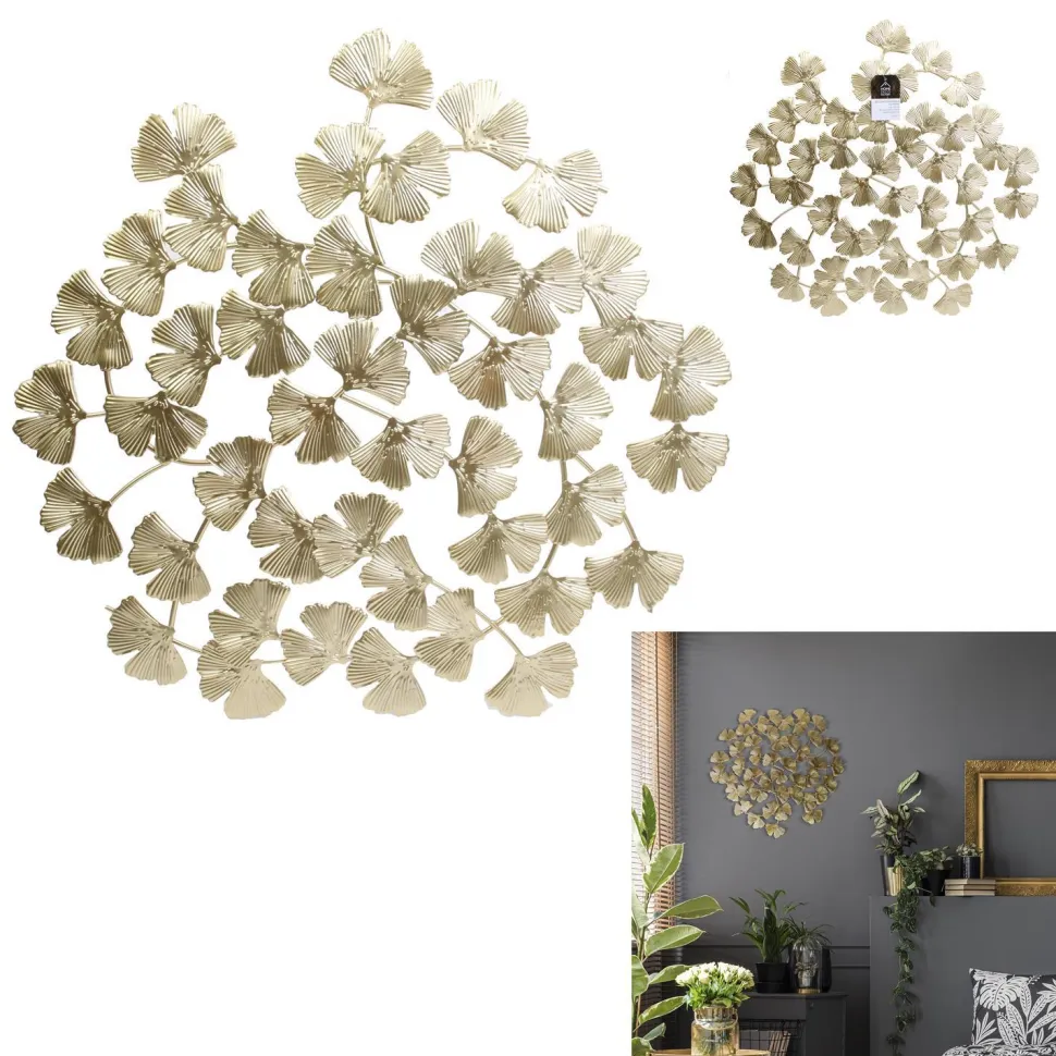 Dekoracja metalowa Miłorząb złoty