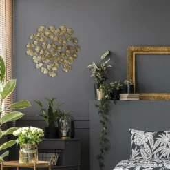 Dekoracja metalowa Miłorząb złoty