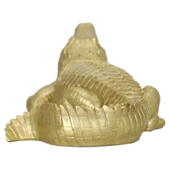 Dekoracja Victor Krokodyl złoty 39cm