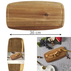 Deska do krojenia pieczywa 36cm akacja