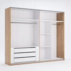 Dodatkowe półki wieszak do szafy Tissa  o szer. 250 cm