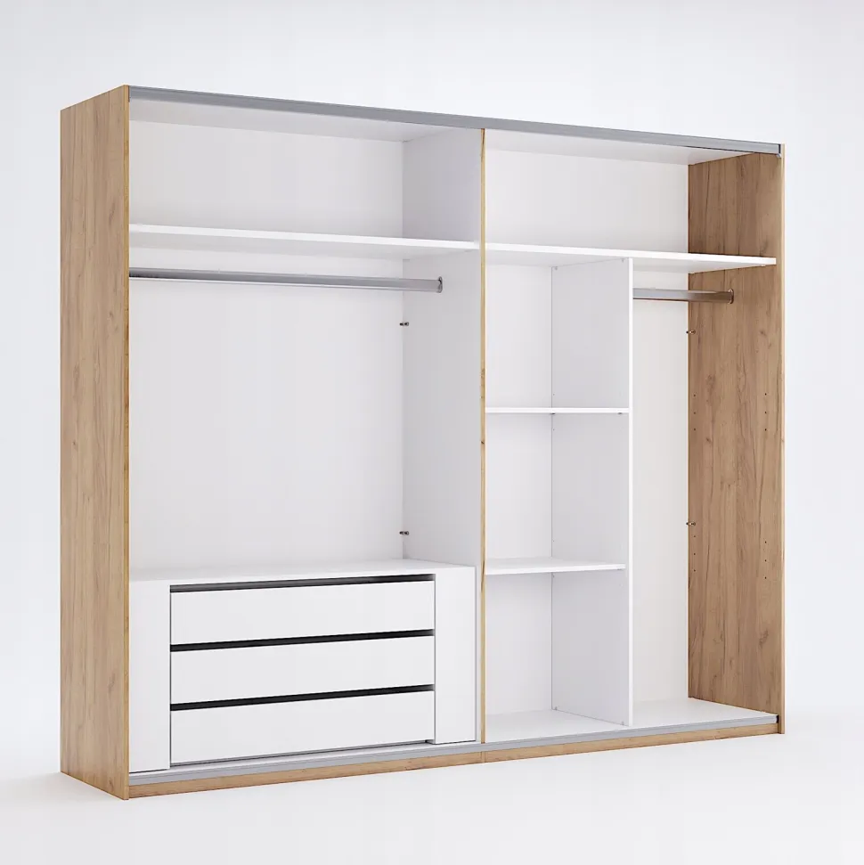 Dodatkowe półki wieszak do szafy Tissa o szer. 250 cm