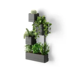 Donica ścienna Cubico czarna