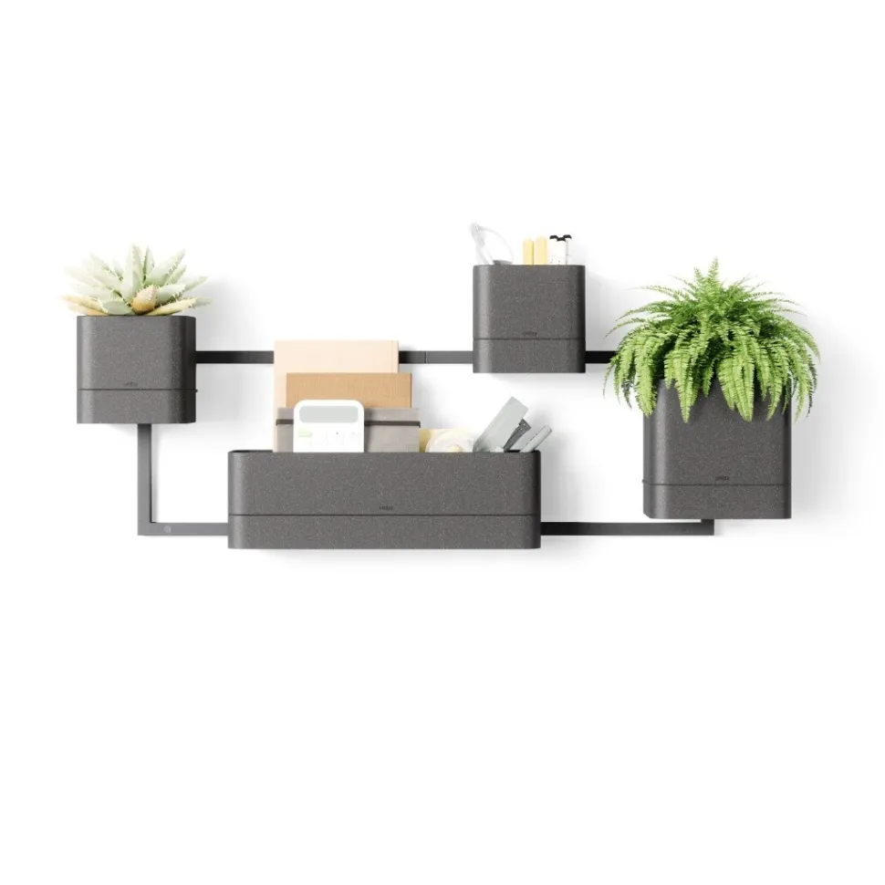 Donica ścienna Cubico czarna