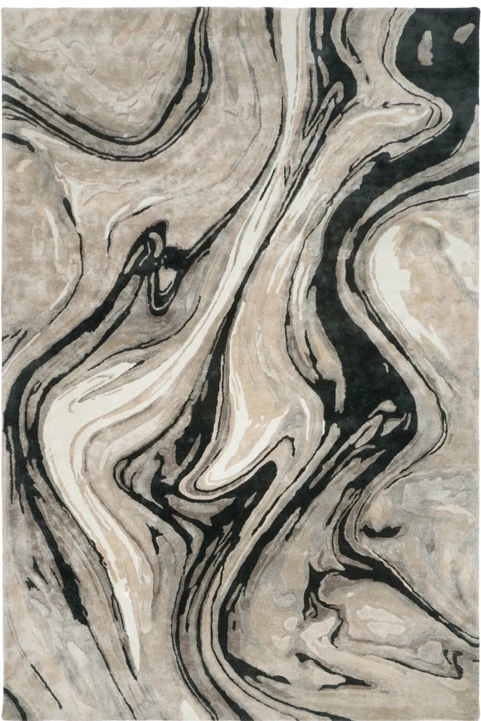 Dywan Blur Black 200 x 300 cm Handmade