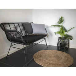 Dywan Bombay okrągły naturalny jutowy