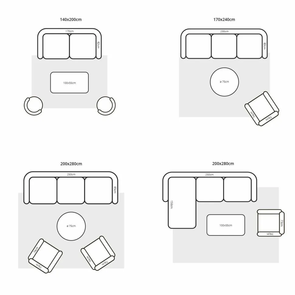 Dywan Decor Rhythm Tangerine 250x350cm